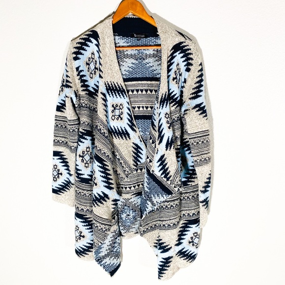 Baby blue aztec cardigan - Picture 5 of 7